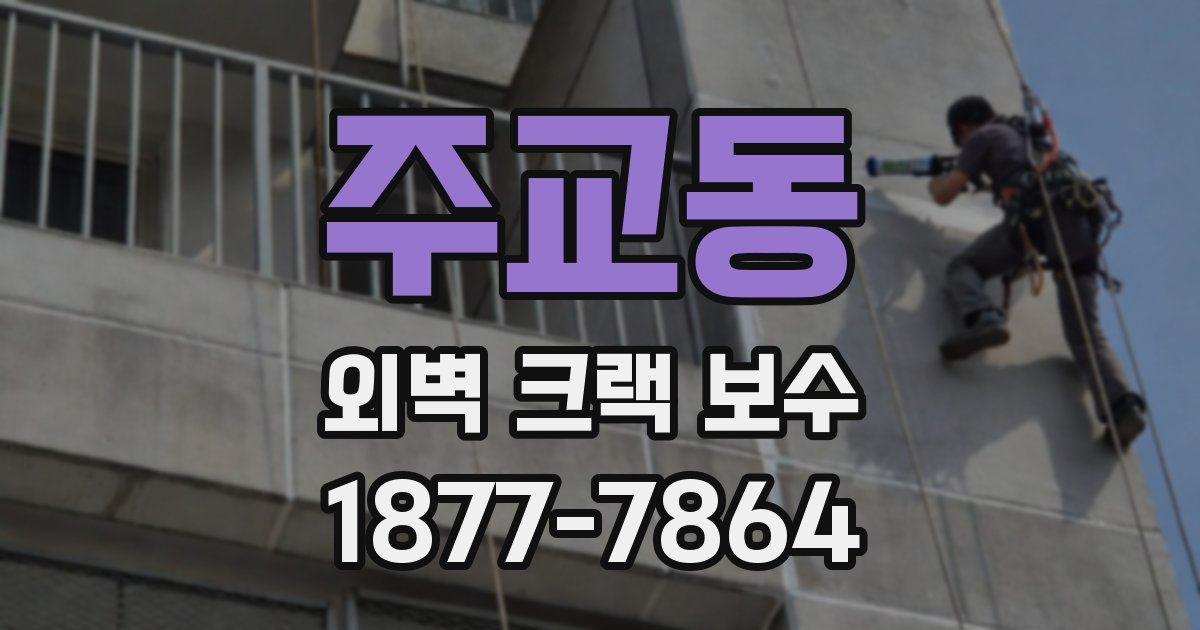 주교동 외벽 크랙 보수