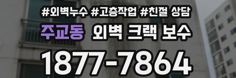 주교동 외벽 크랙 보수