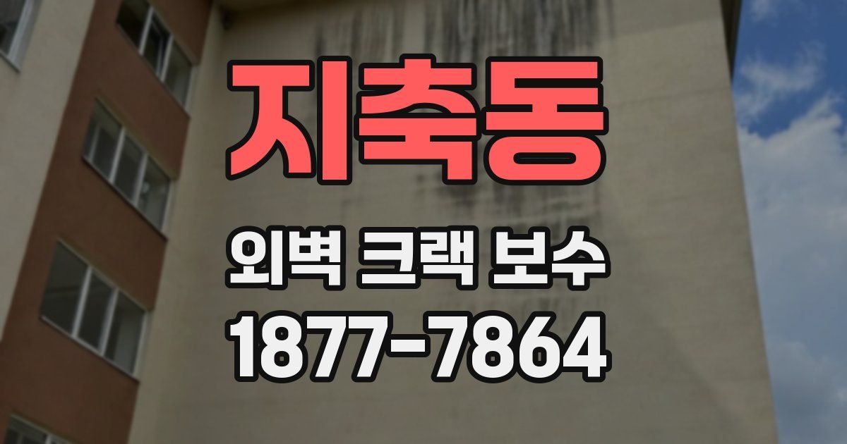 지축동 외벽 크랙 보수