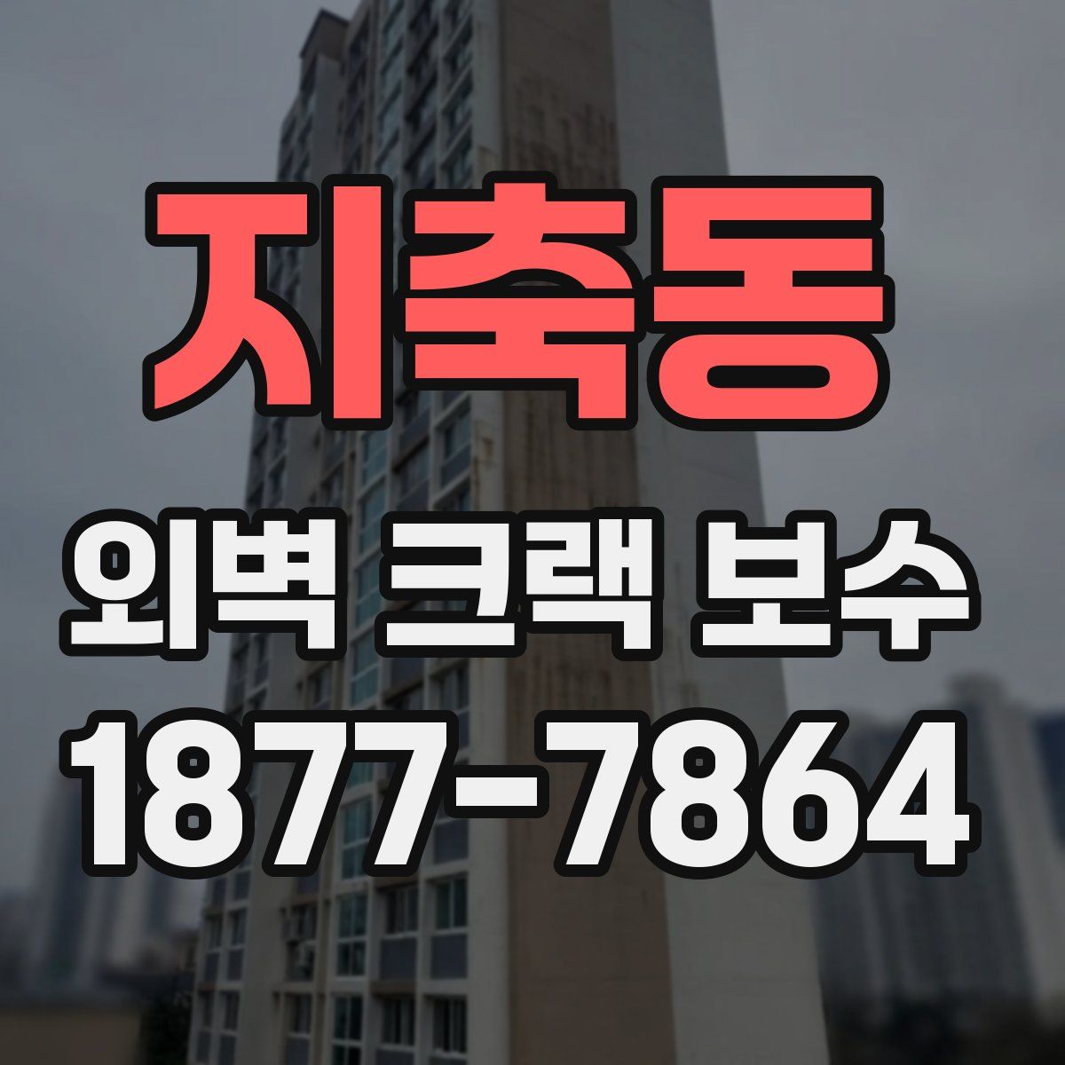 지축동 외벽 크랙 보수