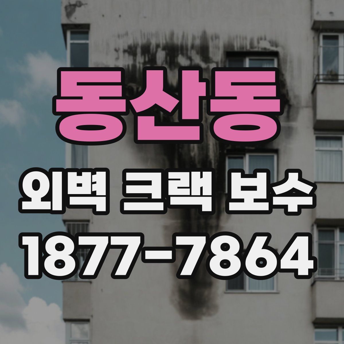 동산동 외벽 크랙 보수