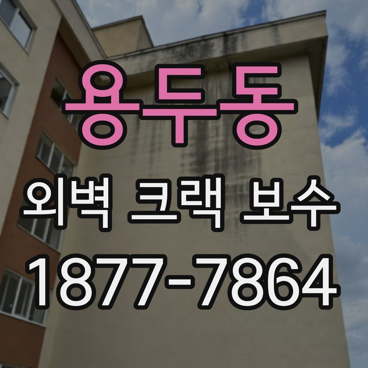 용두동 외벽 크랙 보수