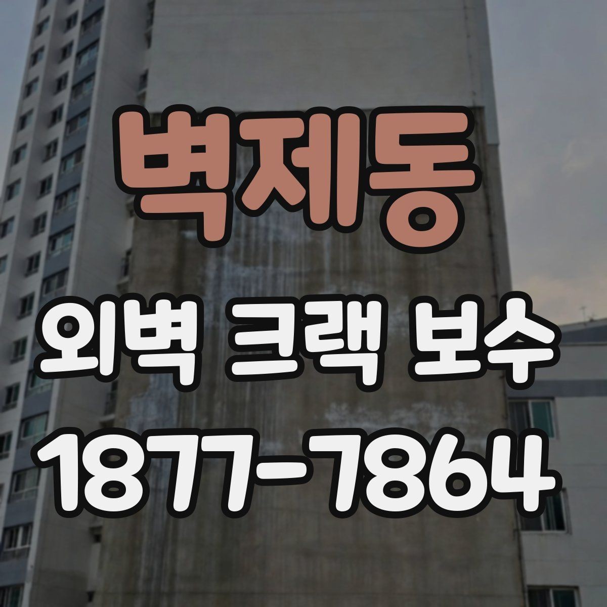 벽제동 외벽 크랙 보수 견적 상담 때 물어볼 질문들