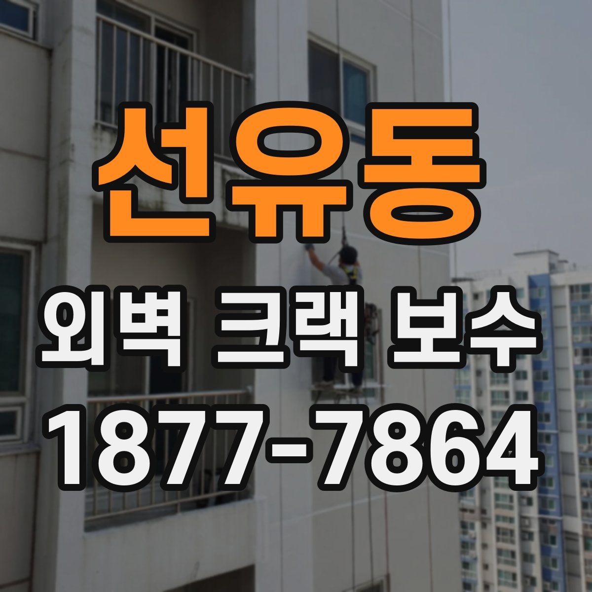 선유동 외벽 크랙 보수