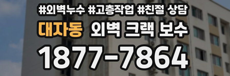 대자동 외벽 크랙 보수