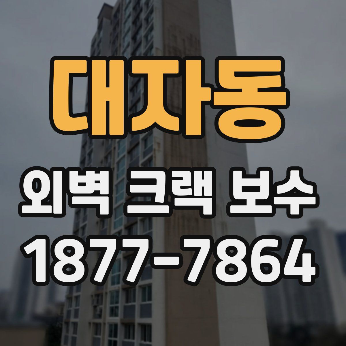 대자동 외벽 크랙 보수