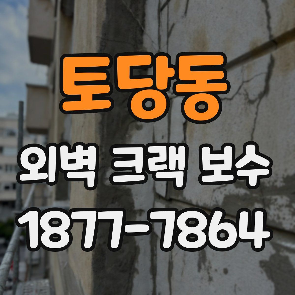 토당동 외벽 크랙 보수