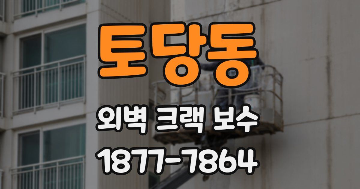 토당동 외벽 크랙 보수