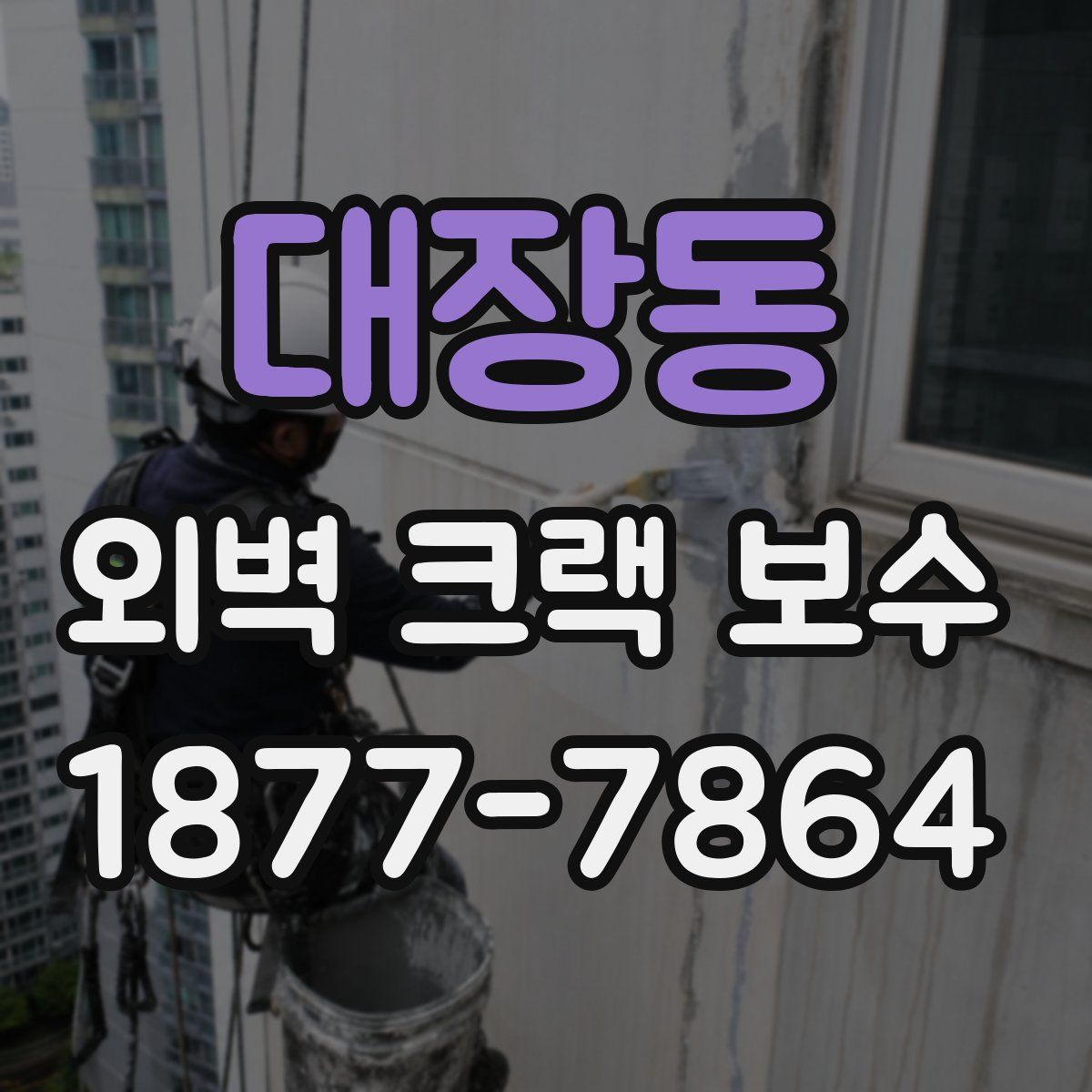 대장동 외벽 크랙 보수