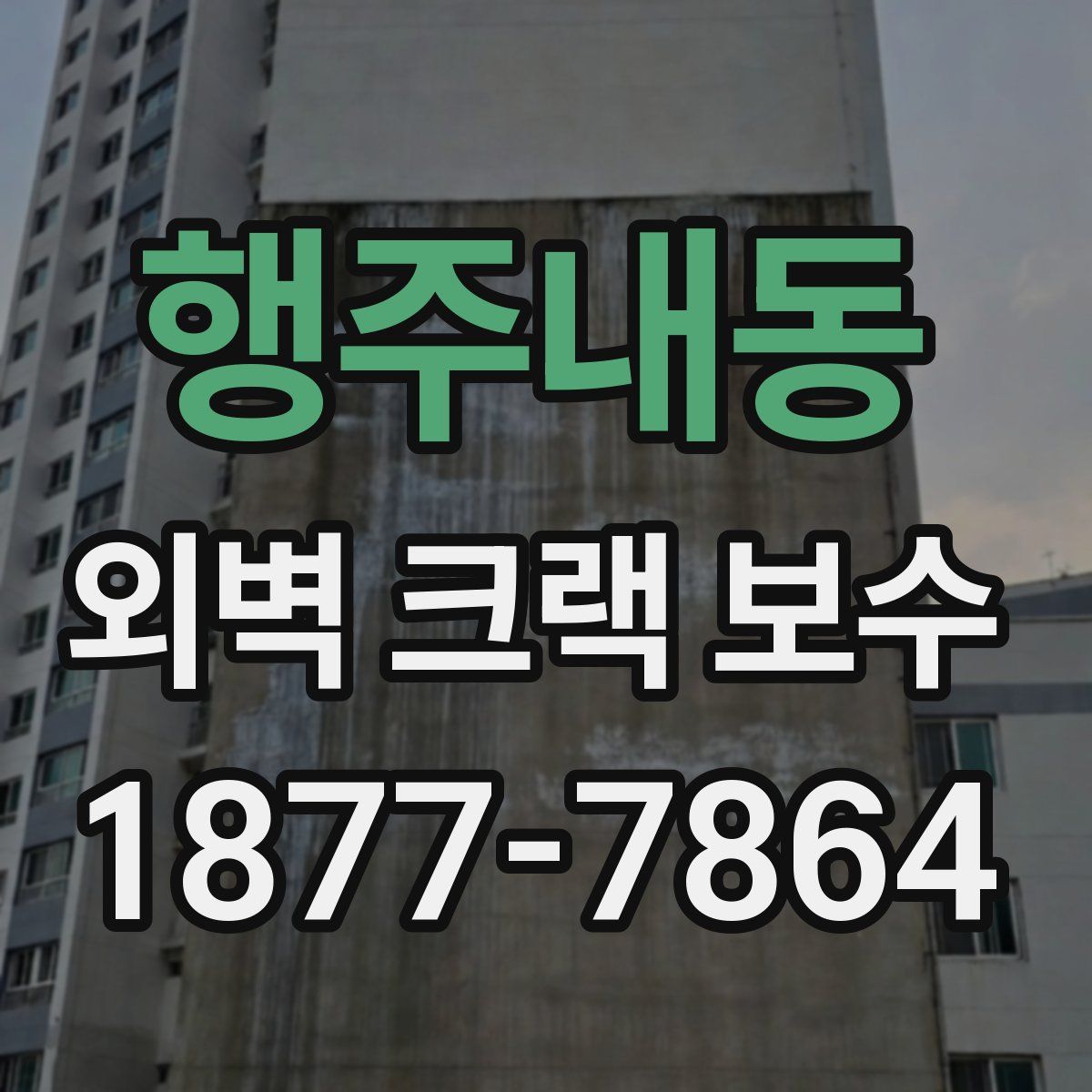 행주내동 외벽 크랙 보수