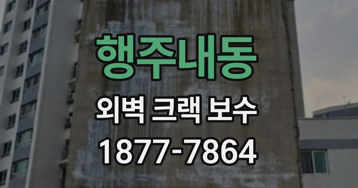 행주내동 외벽 크랙 보수