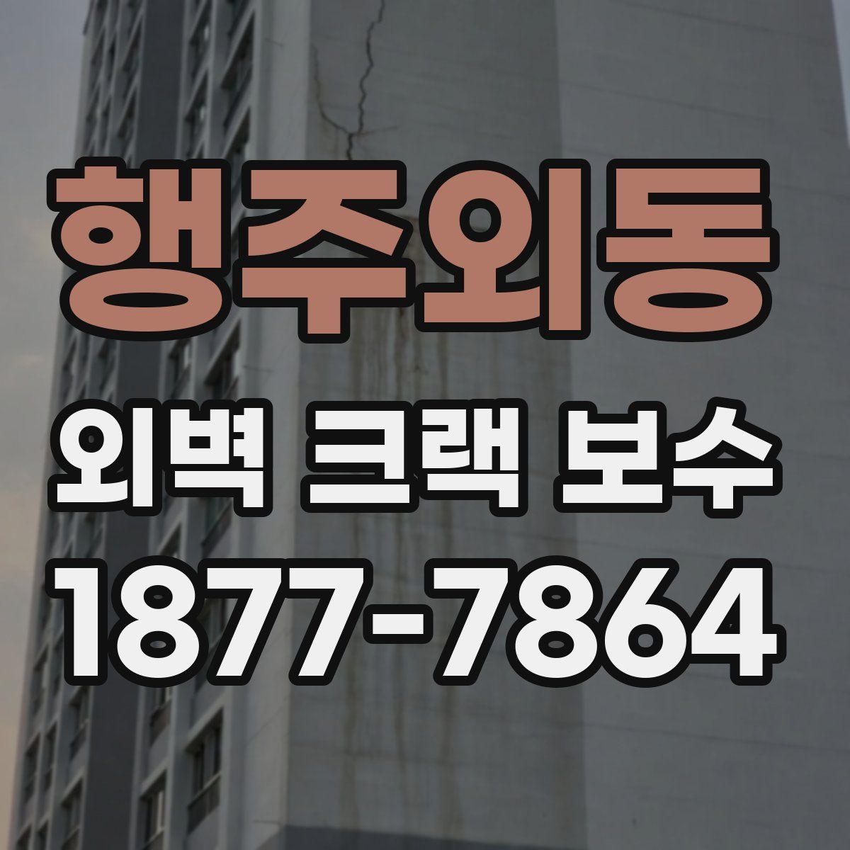 행주외동 외벽 크랙 보수