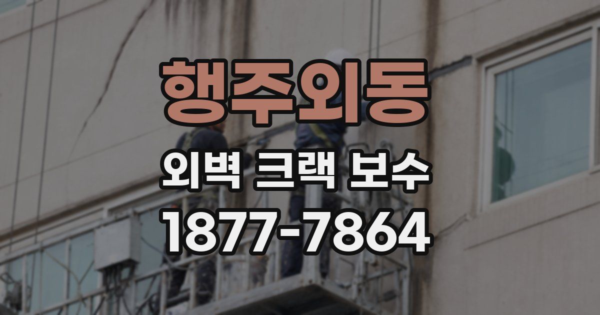 행주외동 외벽 크랙 보수