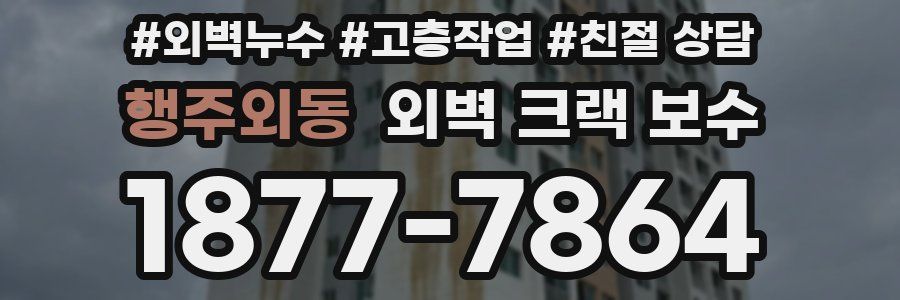 행주외동 외벽 크랙 보수