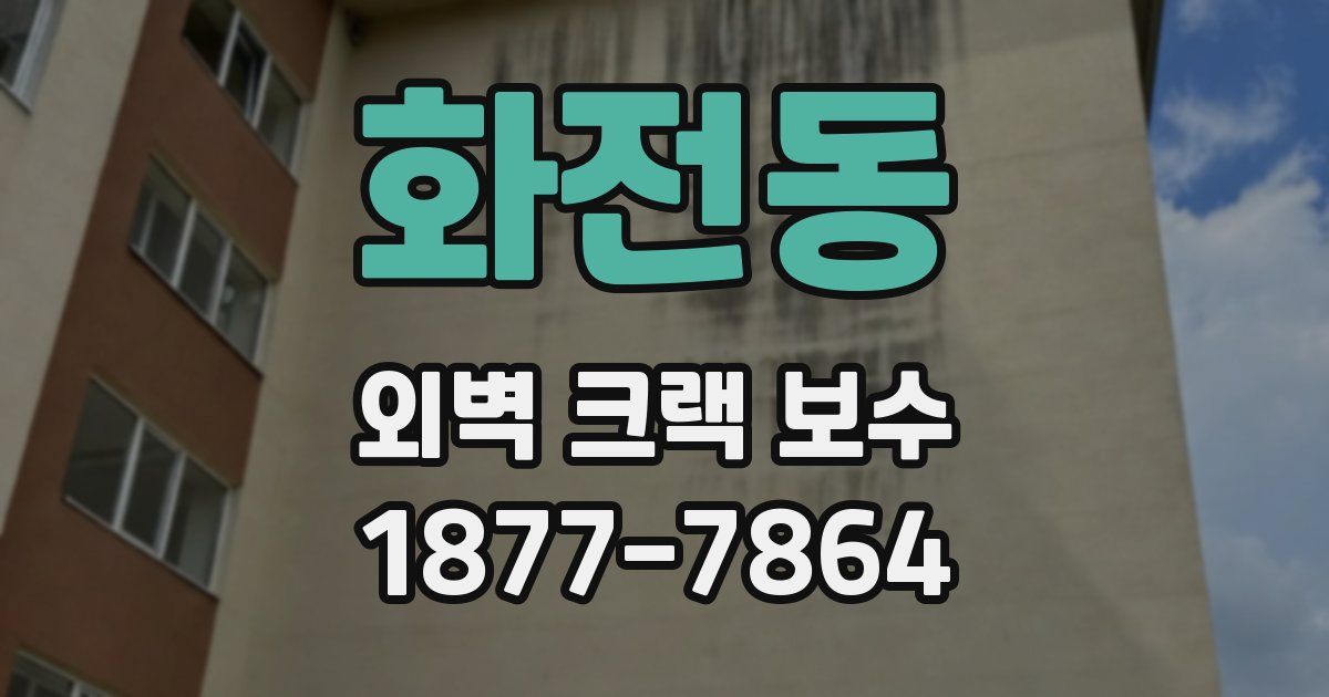 화전동 외벽 크랙 보수