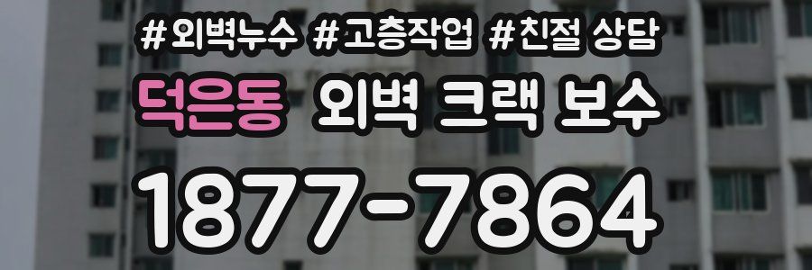 덕은동 외벽 크랙 보수