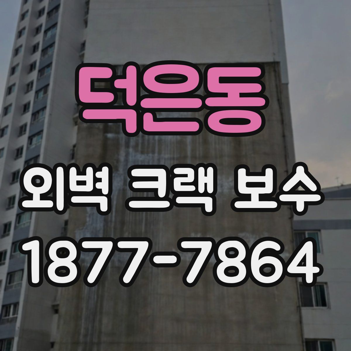 덕은동 외벽 크랙 보수