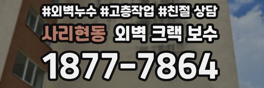 사리현동 외벽 크랙 보수