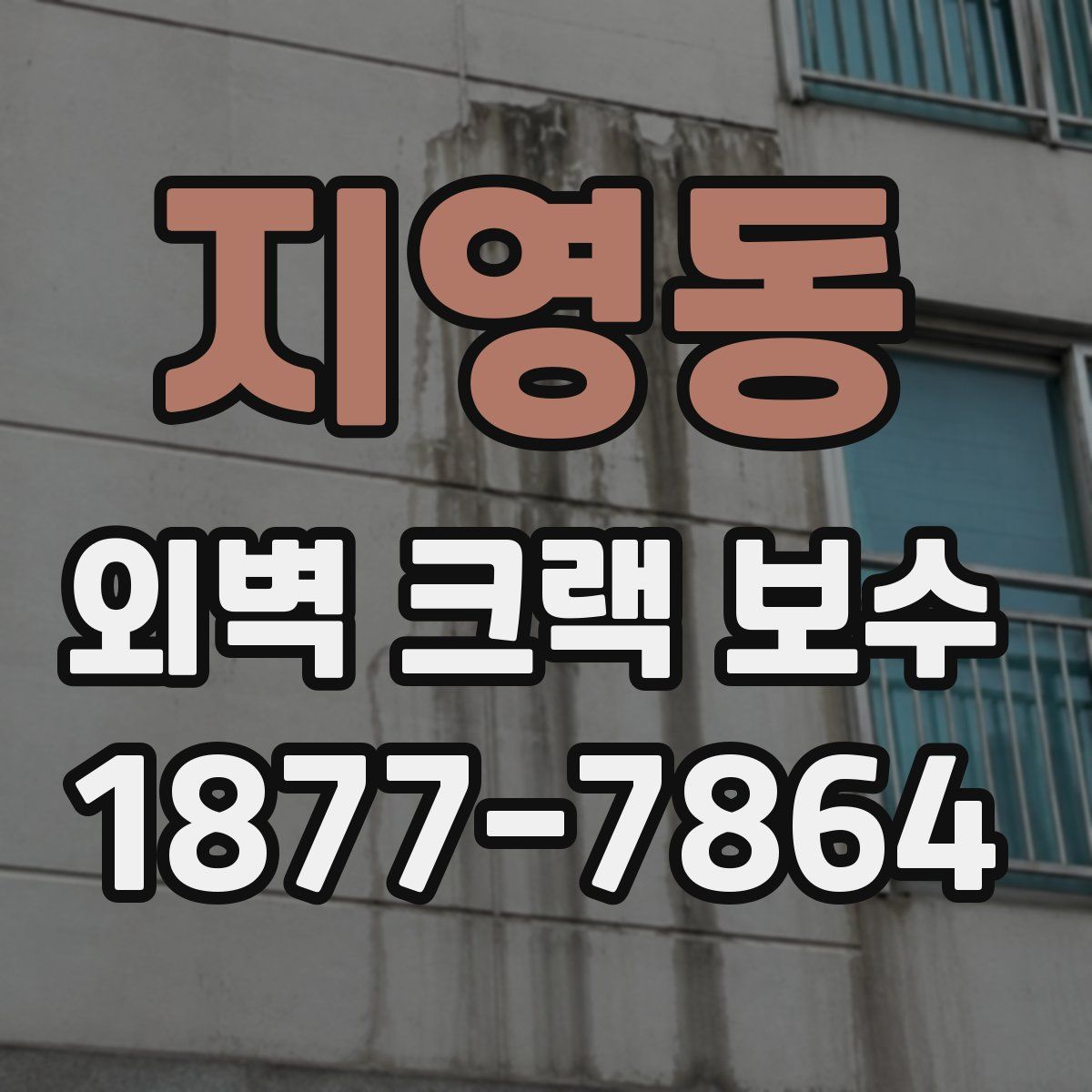 지영동 외벽 크랙 보수