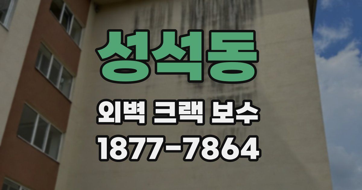 성석동 외벽 크랙 보수