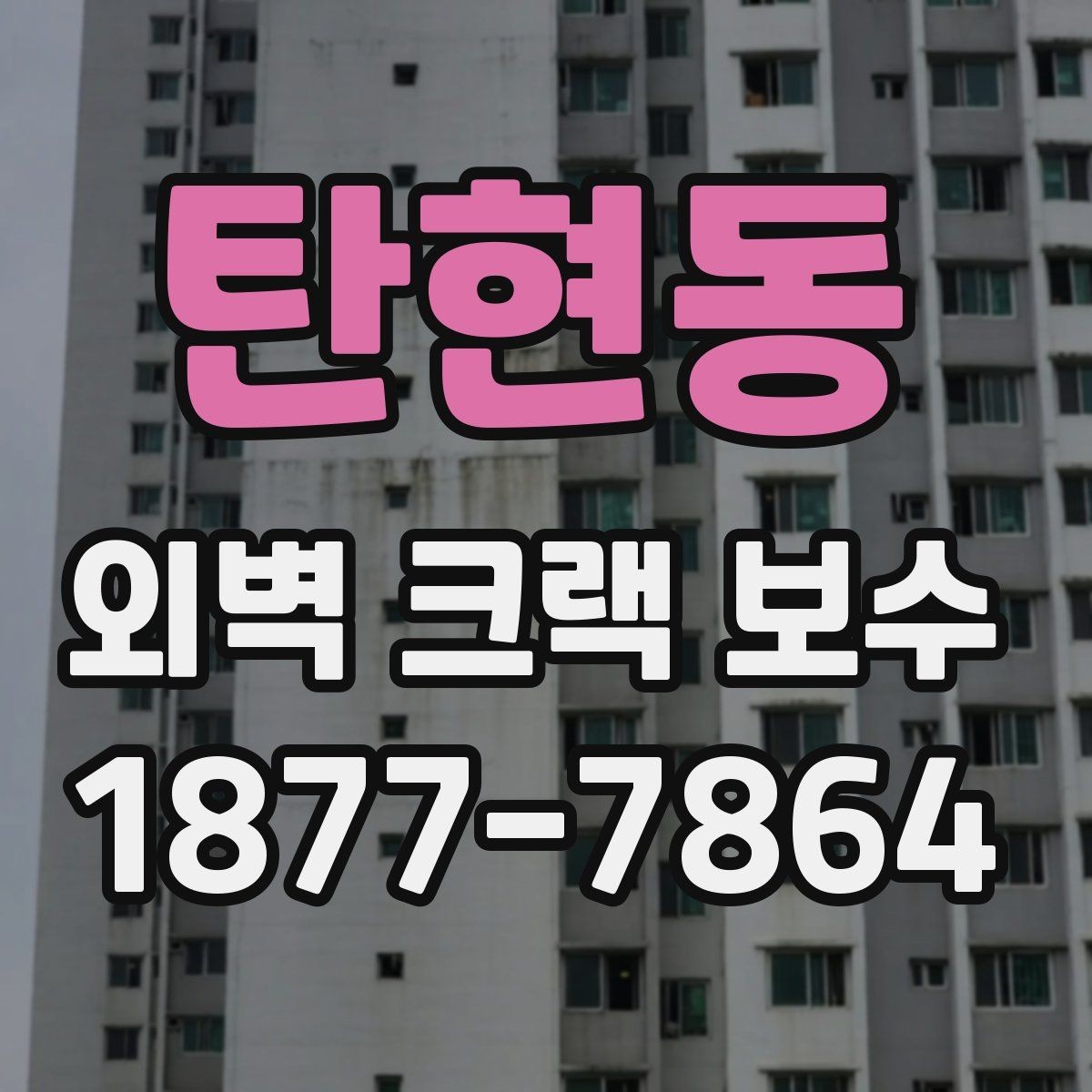 탄현동 외벽 크랙 보수 비용 절감에 도움이 되는 방법