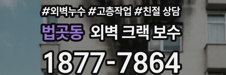 법곳동 외벽 크랙 보수