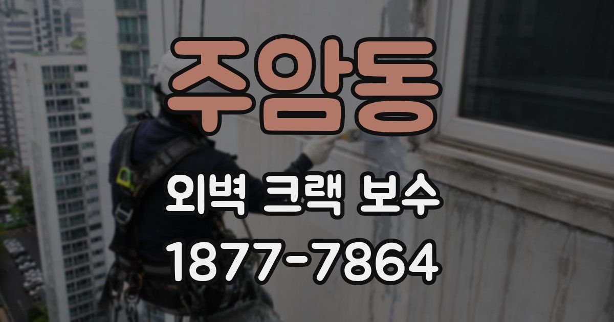 주암동 외벽 크랙 보수