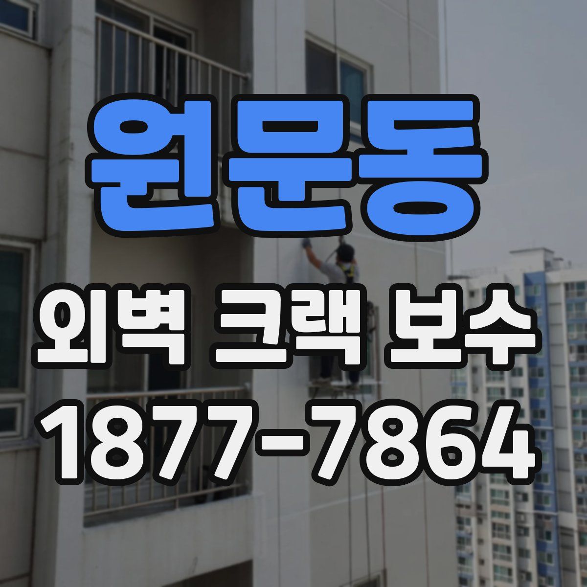 원문동 외벽 크랙 보수