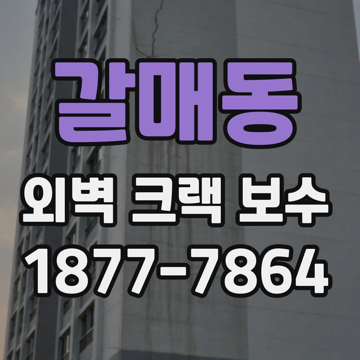 갈매동 외벽 크랙 보수 후 환기와 건조 관리 방법