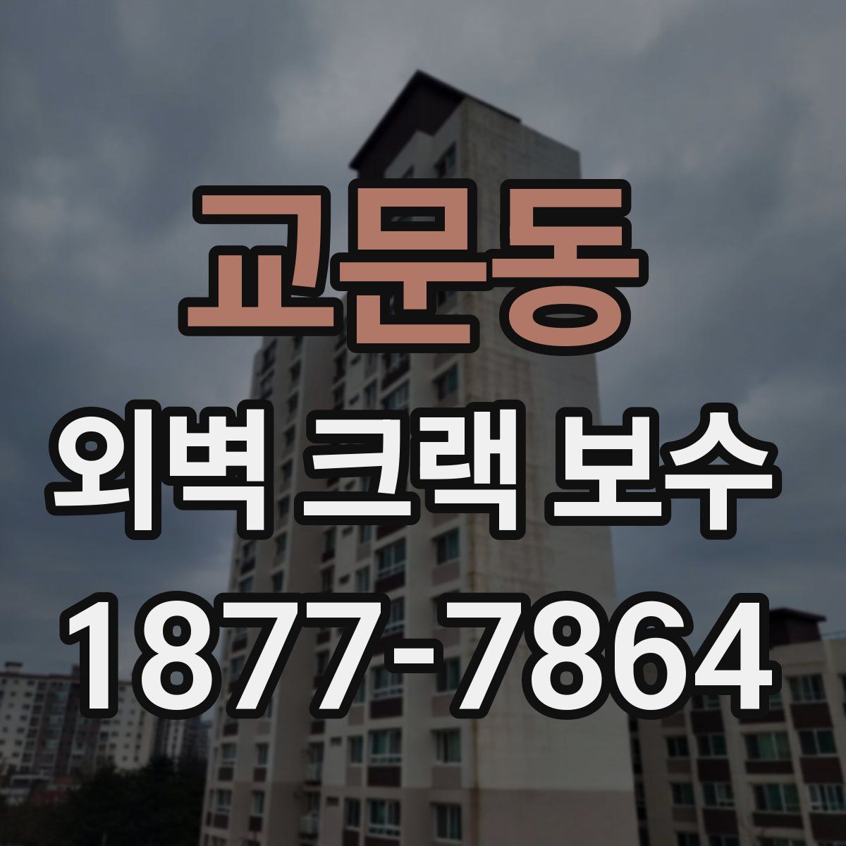 교문동 외벽 크랙 보수