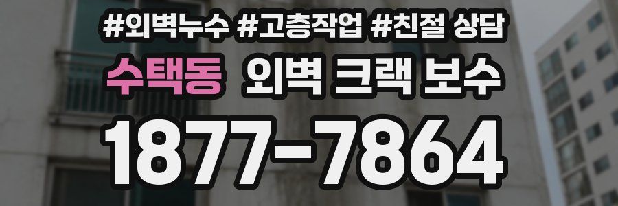 수택동 외벽 크랙 보수