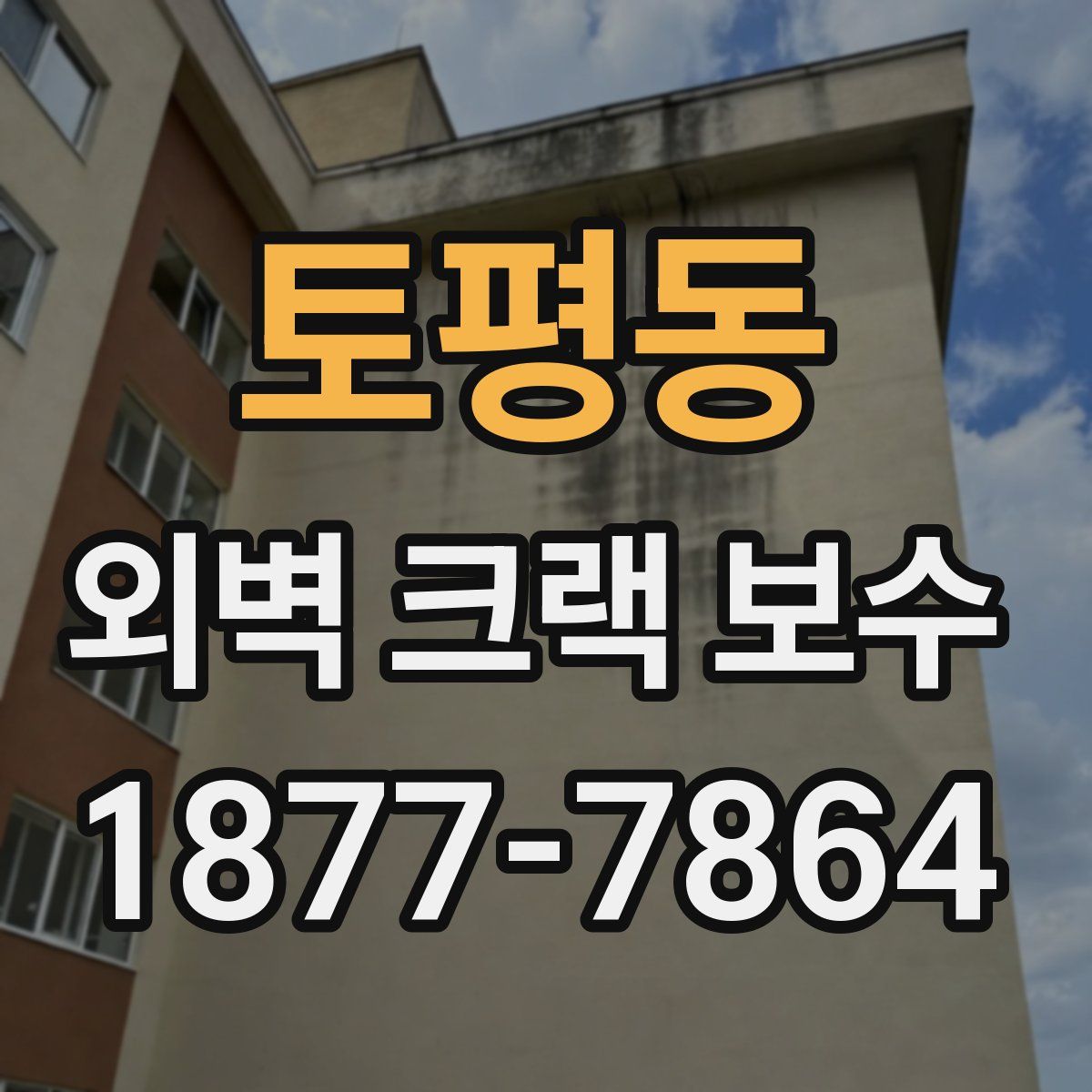 토평동 외벽 크랙 보수