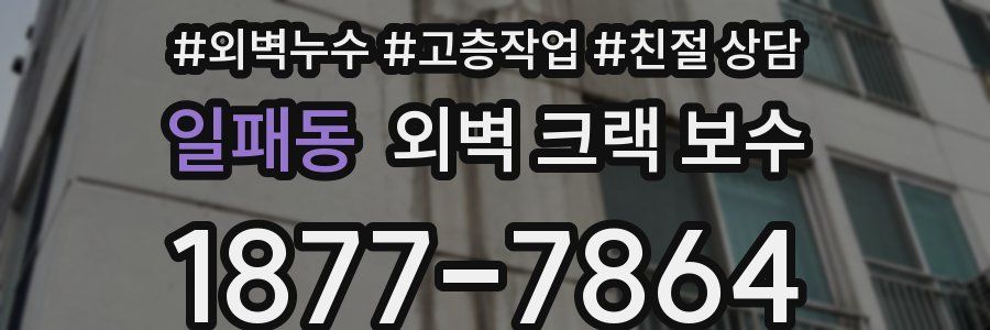 일패동 외벽 크랙 보수