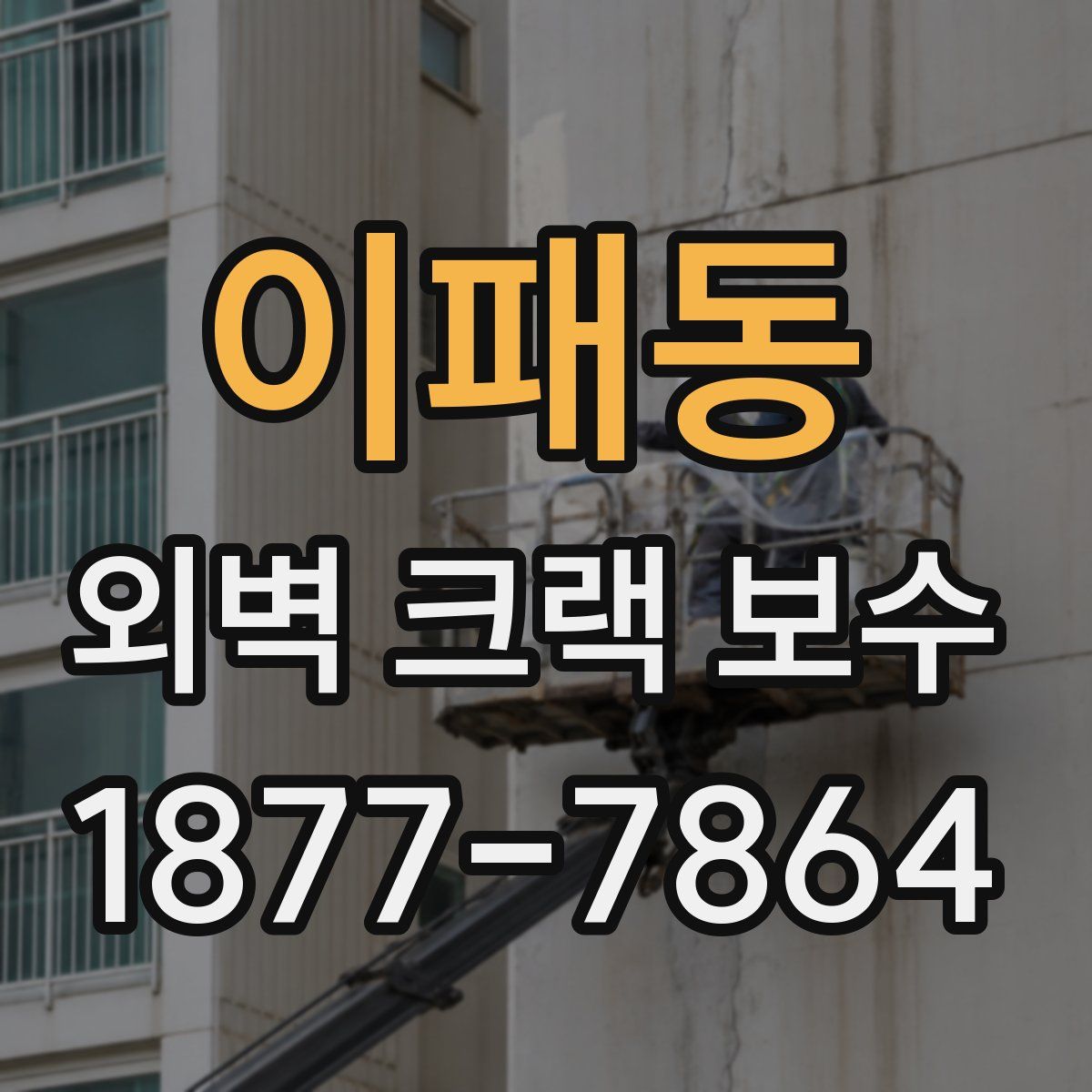 이패동 외벽 크랙 보수