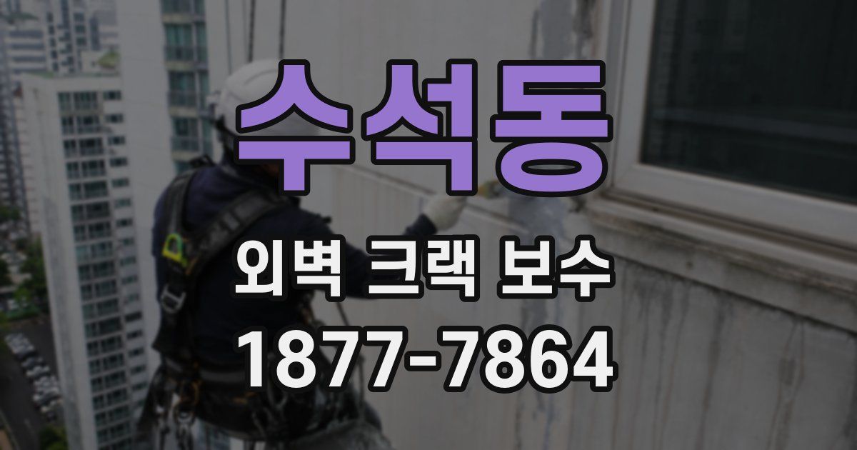 수석동 외벽 크랙 보수