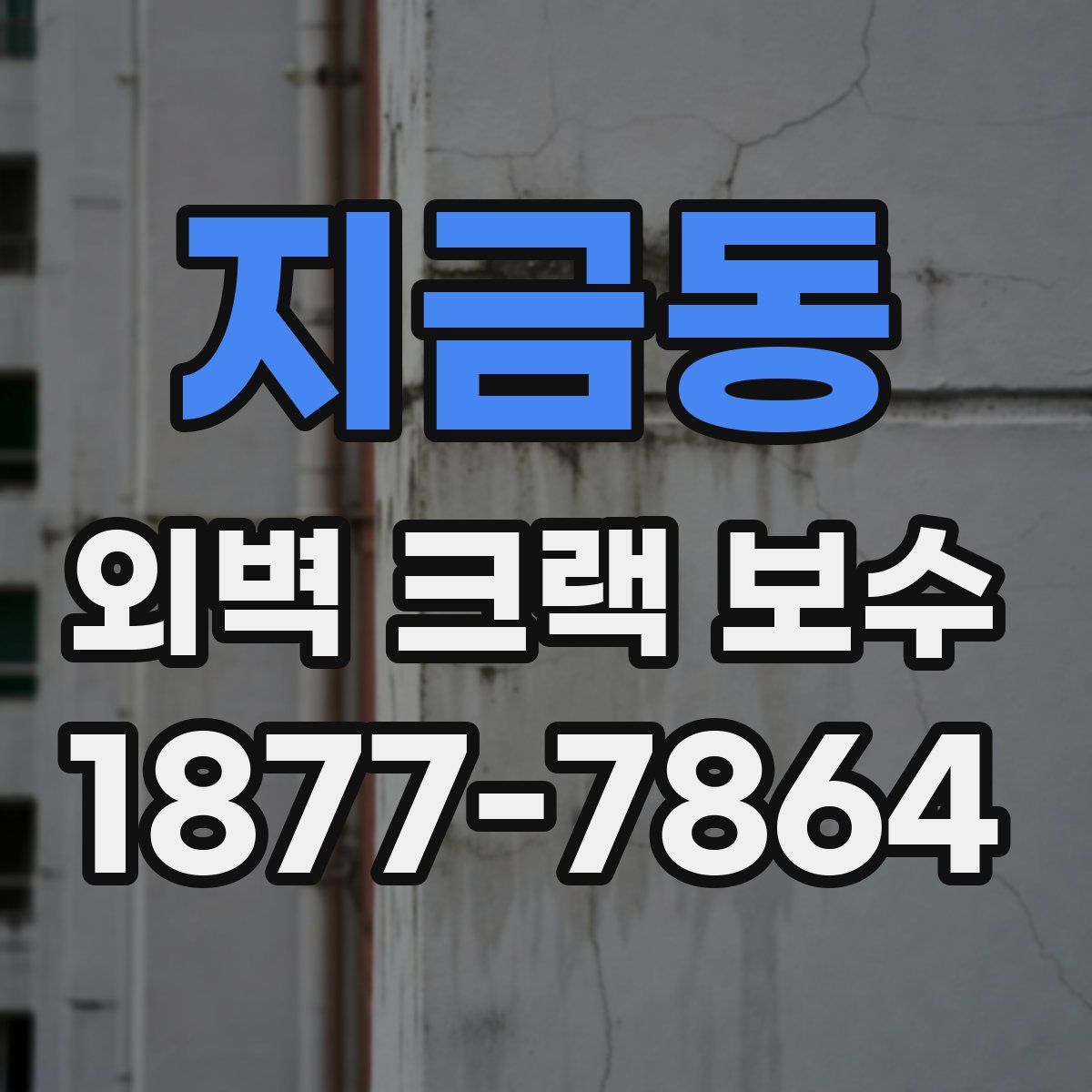지금동 외벽 크랙 보수