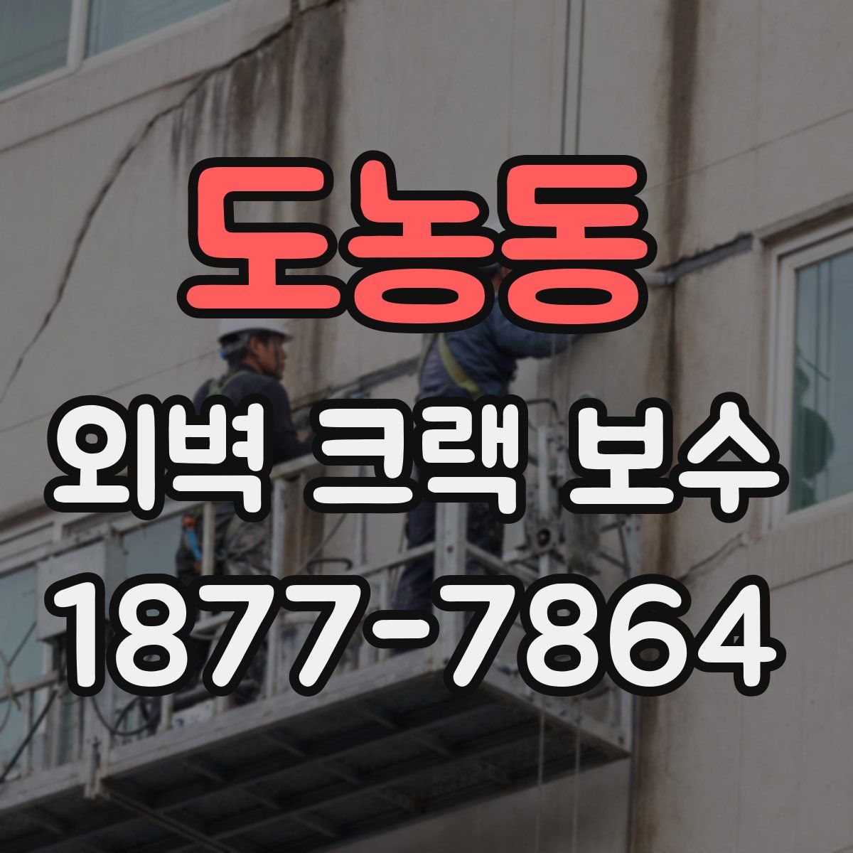 도농동 외벽 크랙 보수