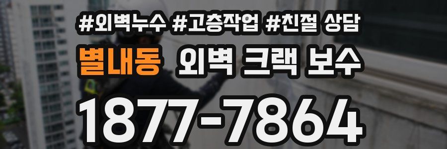 별내동 외벽 크랙 보수