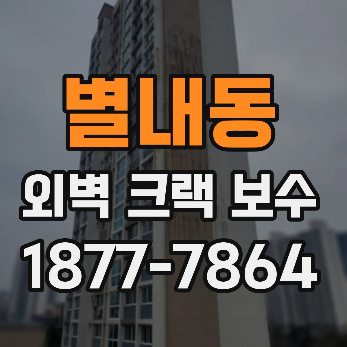 별내동 외벽 크랙 보수