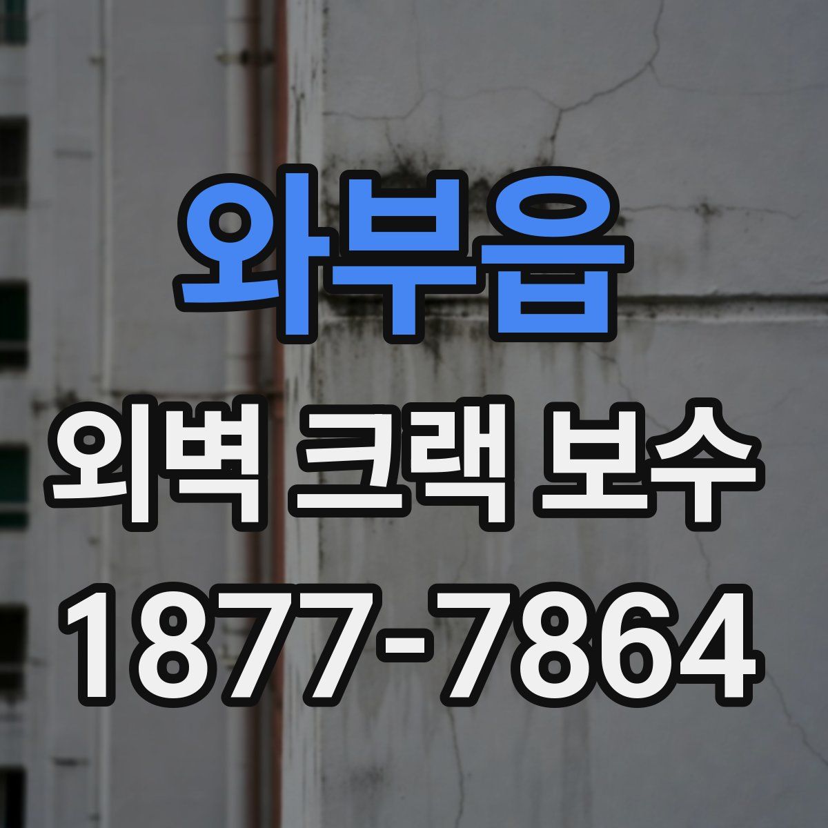 와부읍 외벽 크랙 보수