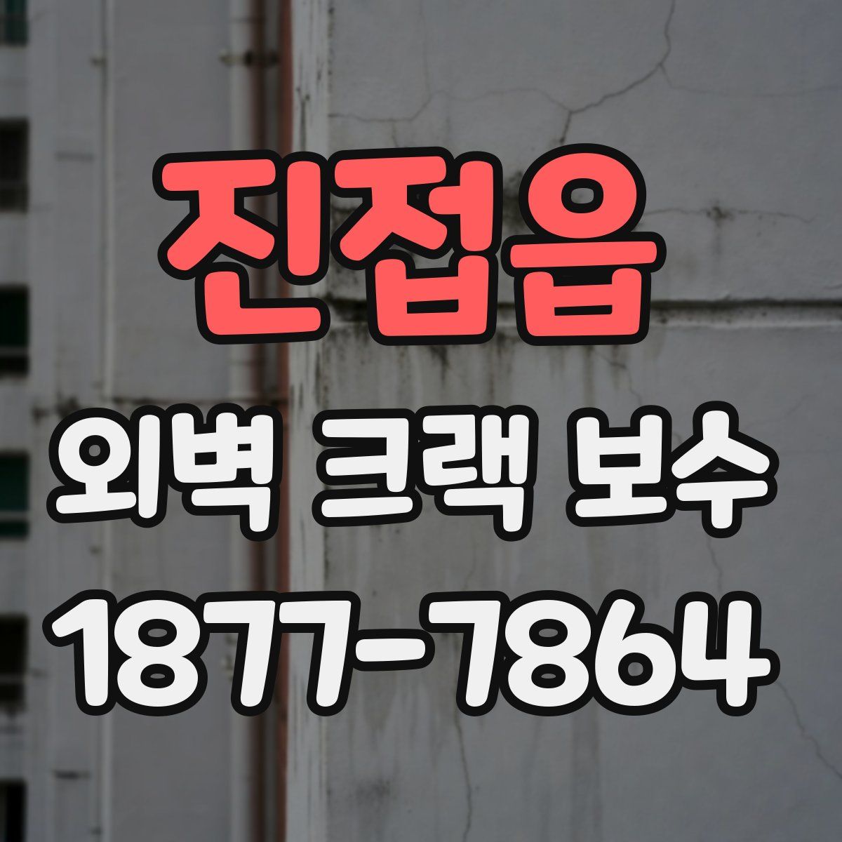 진접읍 외벽 크랙 보수