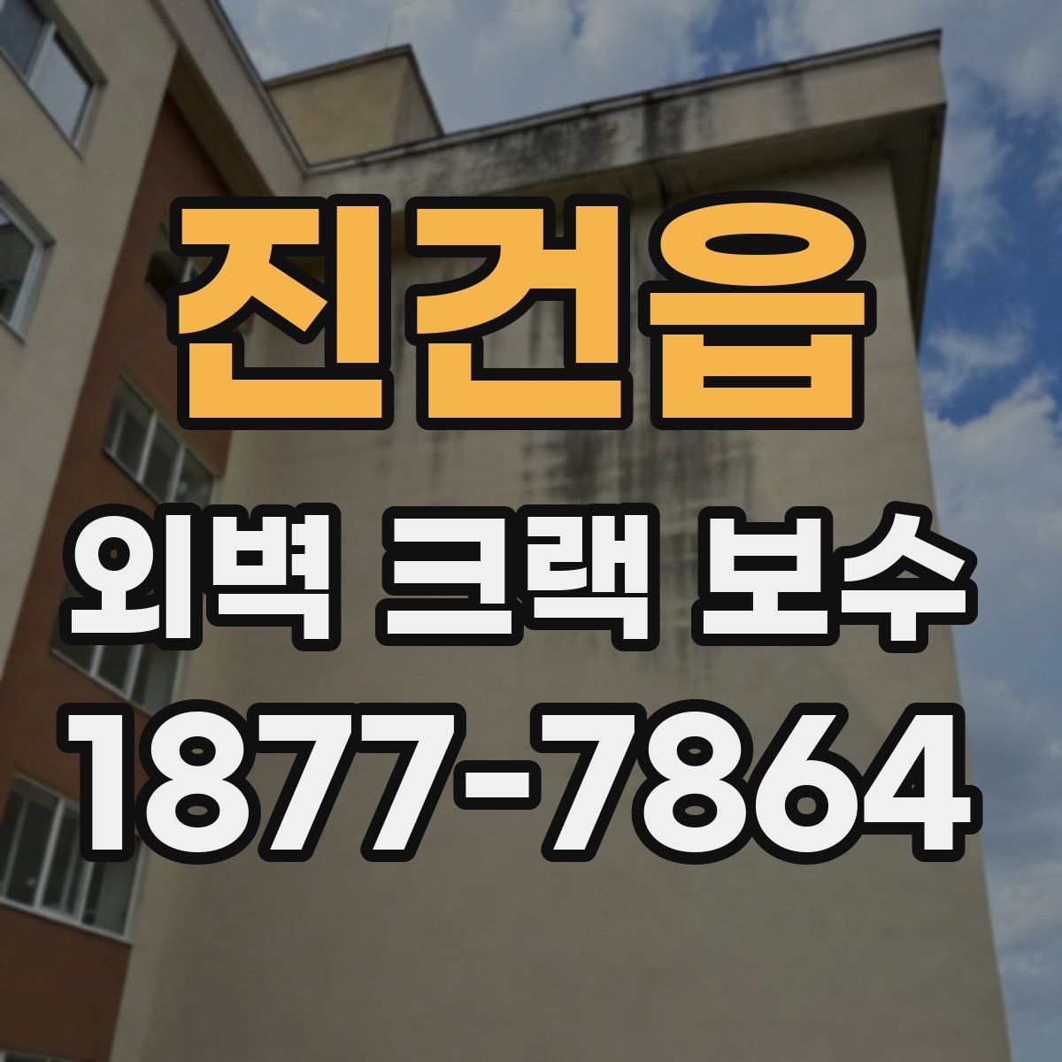 진건읍 외벽 크랙 보수
