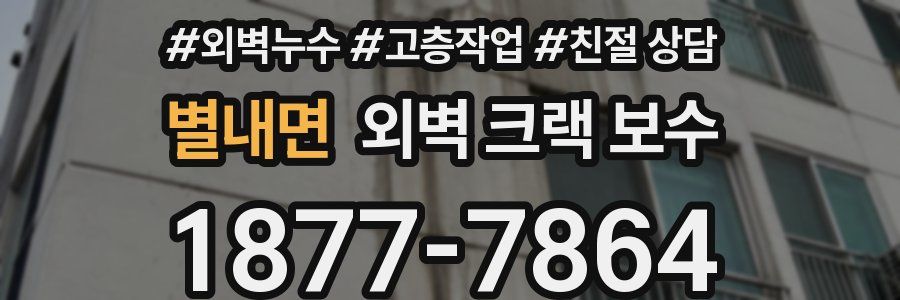 별내면 외벽 크랙 보수