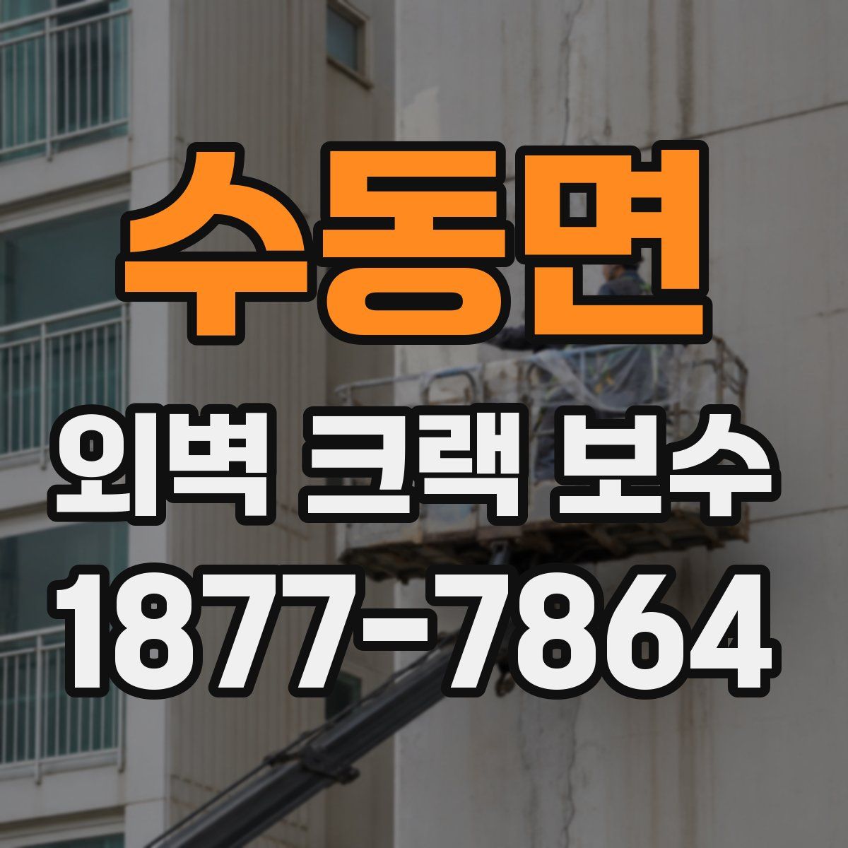수동면 외벽 크랙 보수