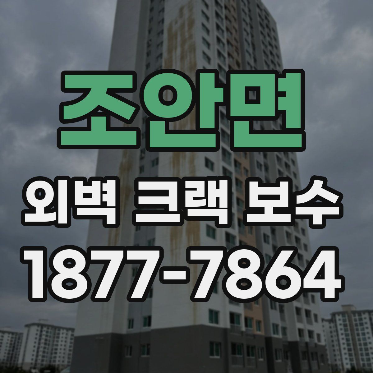 조안면 외벽 크랙 보수
