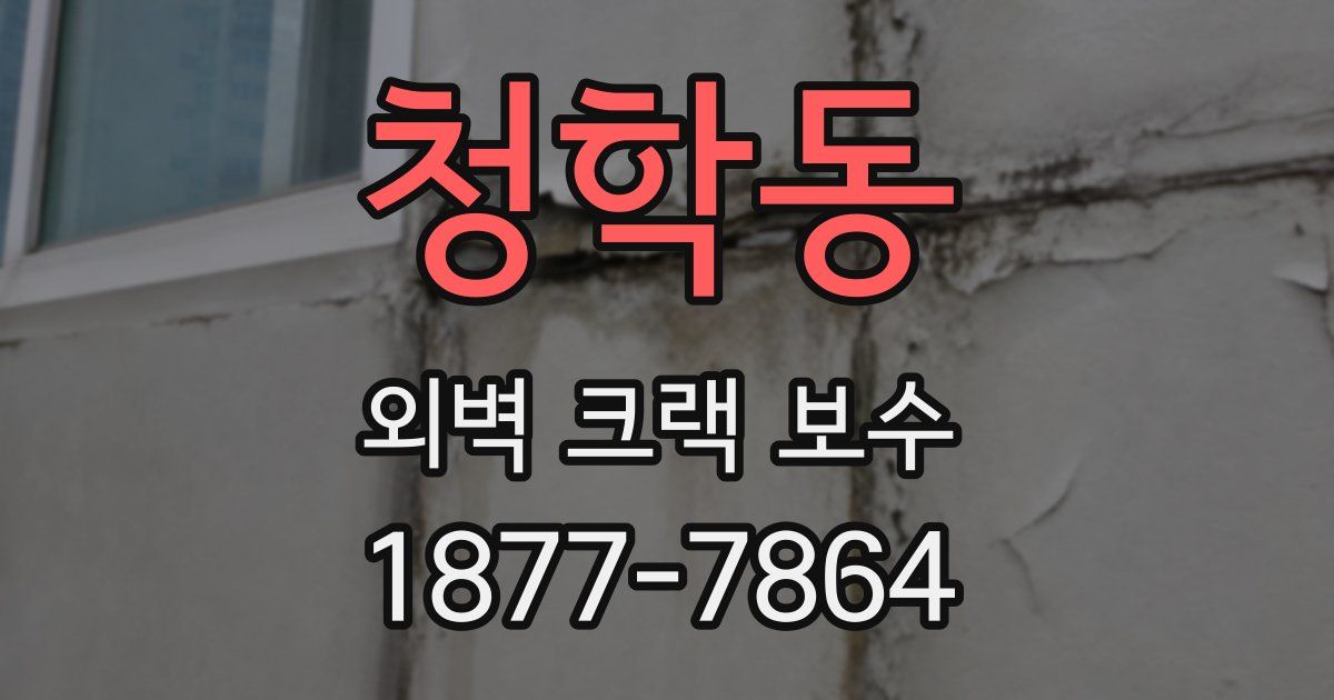 청학동 외벽 크랙 보수