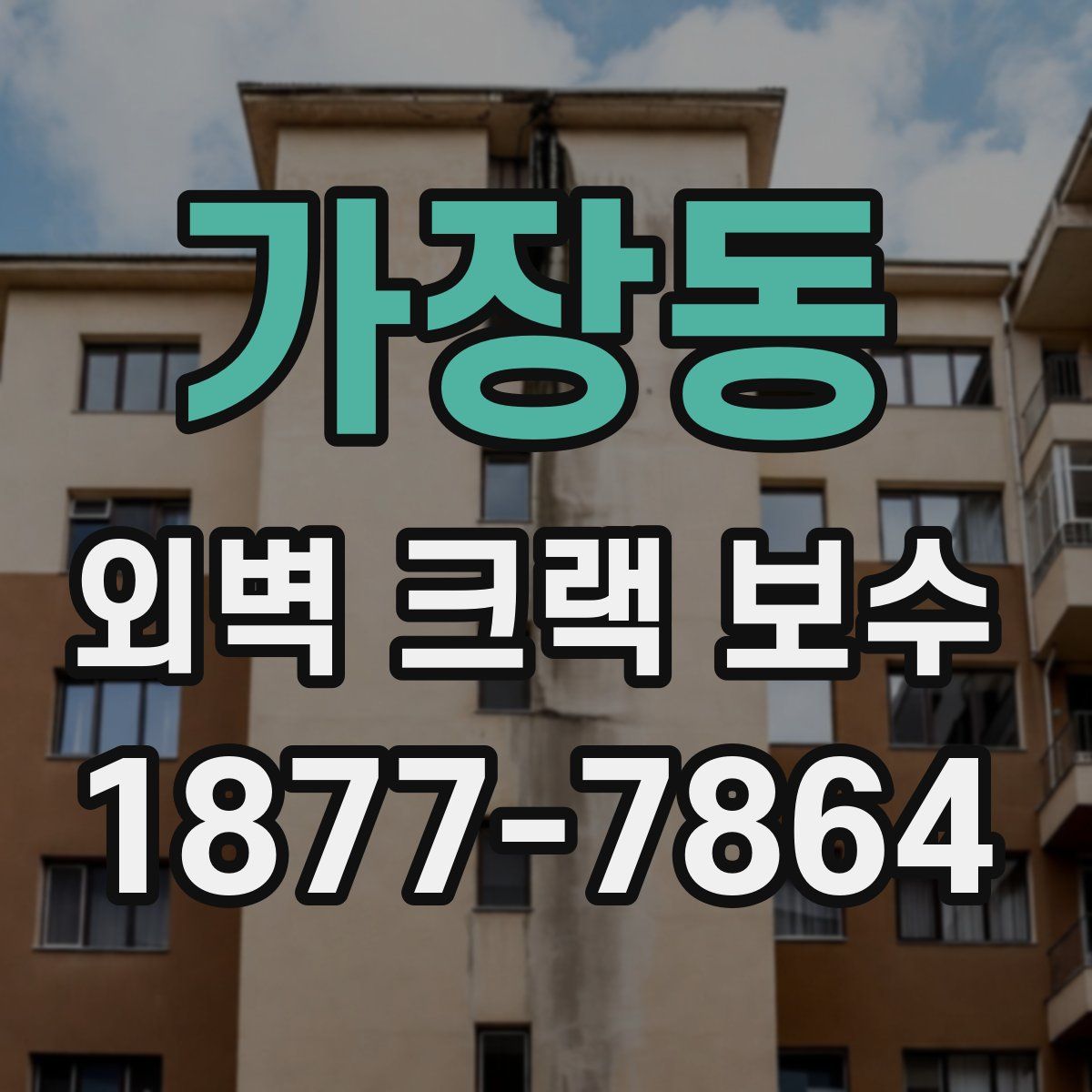 가장동 외벽 크랙 보수