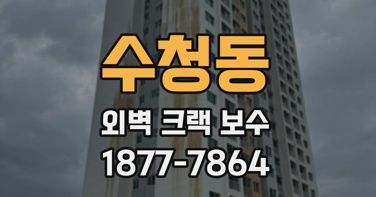 수청동 외벽 크랙 보수