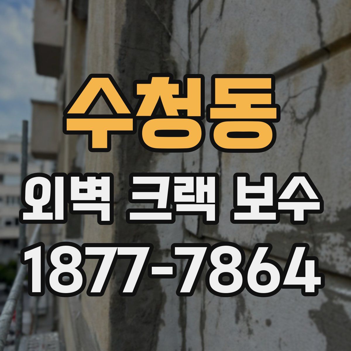 수청동 외벽 크랙 보수