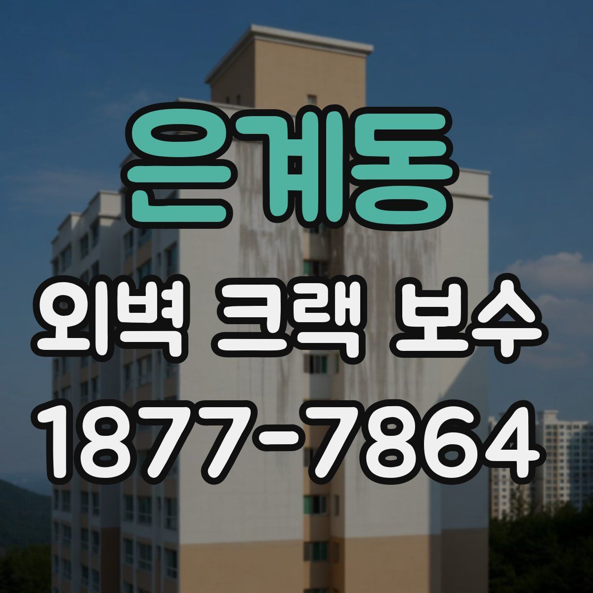 은계동 외벽 크랙 보수